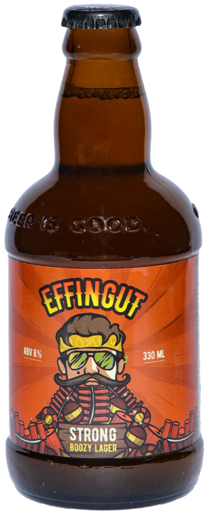 Strong Boozy Lager Stubby
