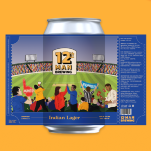 12th Man Indian Lager Can